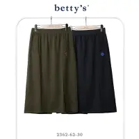 在飛比找Yahoo奇摩購物中心優惠-betty’s貝蒂思 腰鬆緊愛心星球刺繡直條壓紋八分裙(共二