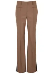 Helmut Lang Stretch-twill Bootcut Trousers - Brown - 4 (UK8 / S) 4 (UK8 / S)