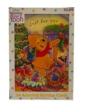 Image Arts Winnie the Pooh 24 Assorted Holiday cards/ envelopes New 8 designs