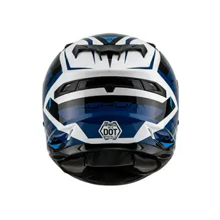 【SOL Helmets】SF-6全罩式安全帽 (超新星_白/藍) ｜ SOL安全帽官方商城