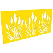 ProtectorAl 300 - 1200 x 1201 - 2400mm Light Yellow / Satin White Bullrush Unframed Composite Decorative Panel