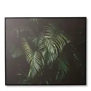 [Sleeping Giant] Palm Canvas Wall Art Green - 120cm x 100cm