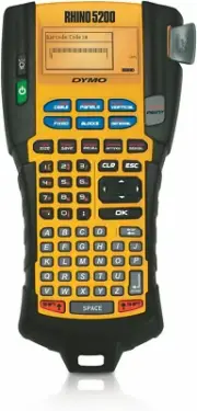 Industrial Label Maker | Rhino 5200 Label Maker, Time-Saving Hot Keys, Prints Fa
