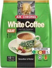 Aik Cheong Hazelnut Flavour White Coffee 40 G (Pack of 15)