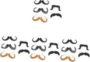 4 Sets Fake Beard Halloween Mustache Cosplay Beard Party Props Realistic Mustache Lifelike Beard Simulated Beards Fake Mustache Beard Costume Man Artificial Cloth Apparel/1489