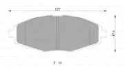 Bosch Front Brake Pads for Daewoo Lanos 1.5L Petrol A15SMS 2000 - 2003
