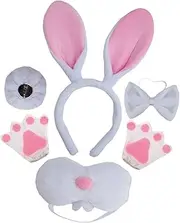 rockible Easter Bunny Rabbit Costume Set Cosplay Costume Accessories for Carnival Kids