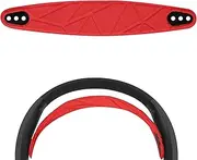 Geekria Flex Fabric Headband Pad Compatible with SteelSeries Arctis Nova Pro/Nova 7/Nova 4/Nova 3/Nova 1 Headphones, Replacement Repair Part (Red)