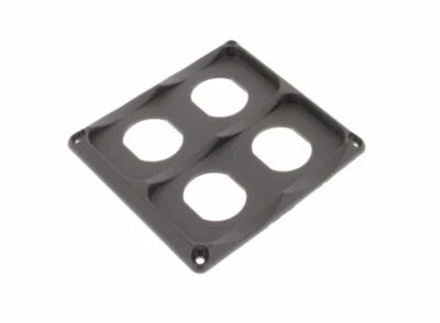 x4 flush mount panel face plate housing -suits cig socket USB Acc Amp gauges