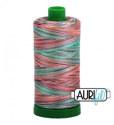 A1140-3817 Mako Cotton Embroidery Thread 40wt 1094yds Variegated Blue & Pink