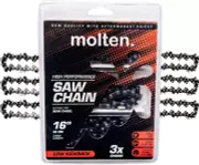 Molten. 16 Inch Chainsaw Chain Fits Stihl Chainsaw Chain 16 Inch MS170, Ms180C,