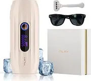 MLAY Ipl Laser Hair Removal, Laser Hair Removal, Hair Removal Device with Ice-Cooling System, Painless IPL Hair Remover, Ipl Hair Removal for Armpits Legs Arms Bikini Line Whole Body, 5 Energy Levels (Pink)