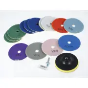 16Pcs Diamond Polishing Pads 4 Inch 30√6000 Grit Diamond Buffing Pads Wet buf√