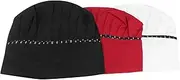 [TINEASUR] Funny Hat Ponytail Cap Chef Hat for Restaurant Kitchen 3pcs Set Elegant Look