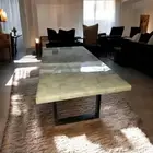 White Quartz Dining Table – Modern Luxury Stone Furniture