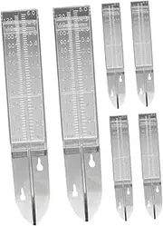 Accurate Garden Rain Gauge 6 Pcs Water Measuring Tool Outdoor Rain Measure Tube Weatherproof Versatile