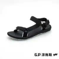在飛比找momo購物網優惠-【G.P】女款Charm撞色織帶涼鞋G1674W-黑色(SI
