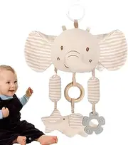 Rissunkv Crib Rattle Toys | Cartoon Animal Crib Rattles - Educational Interactive Stroller Accessories, Stimulating Nursery Room Decor for Home Playpen Use