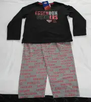 Essendon Bombers AFL AF8735 W20 Boys Youth Printed 2 Piece Pyjama Set Size 14