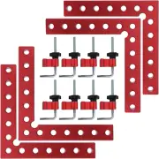 90 Degree Positioning Squares, Right Angle Clamps 5.5" X 5.5"(14 X 14Cm) Aluminu