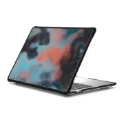 MacBook Pro 13-inch (M1 / M2 / Intel) Impact Case Peach and Blue Turquoise Marble Abstract