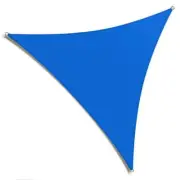 AMGO Triangle Shade Sail Canopy 28'X28'X28' Patio Sun Shade Water Resistant Blue