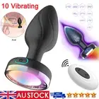 Remote Wireless Anal Plug Vibrating Butt Bead Vibrator Prostate Sex Toys for Men