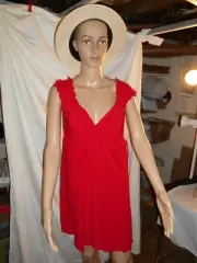 Dynamite Red Size XL Summer Dress Drawstring Stretch