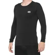 100% Basecamp Long Sleeve Jersey (Lg, Black)