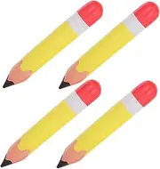 ULDIGI 4pcs Giant Inflatable Pencil Decorations for Classroom Realistic PVC Party Balloon Pencil Decorations for Back to School