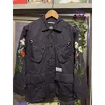 NEIGHBORHOOD NBHD MILITARY JACKET 軍裝外套 藍紫色 刺繡 SIZE:M 日本 FUKU