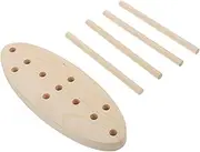 PERSELOSO 1 Set Bowknot DIY Tool Double Sided Wooden Bow Maker for Corsages Holiday Wreaths Creative Present Wrapping Simple Operation for Bows Decorations