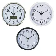 Italplast Wall Clock 43cm - with LCD