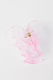 Pink Heart Claw Clip