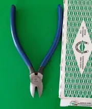 NOS DIAMOND USA PLASTIC Cutting P56 Diagonal Side Cutter Pliers Vinyl Grip