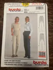 Burda 2705 UNCUT Sewing Pattern, Misses' Pants, Size 10-20