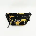 美國百分百【全新真品】VERSACE JEANS 凡賽斯 斜背包 VJ 胸包 LOGO 男包 專櫃精品 黑色 CT35