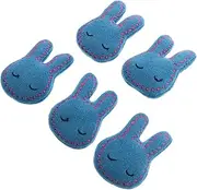 [Baluue] 1 5pcs Rabbit Hairpin Accessories Hair Accessories For Hair Decor Jewelry Accessory Bunny Ears Hair Accessory Bag Bunny Rabbit for Infants Knitting Wool Blue