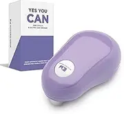 Kitchen Mama One Touch Can Opener: Open Cans with Simple Press of A Button - Auto Stop As Task Completes, Ergonomic, Smooth Edge, Food-Safe, Battery Operated Can Opener, Electric Can Opener (Purple)