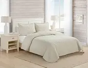 [Tommy Bahama] Dune Chevron Quilt Set, Full/Queen, Dune