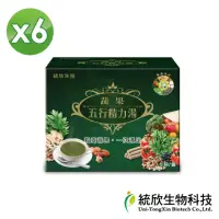 在飛比找momo購物網優惠-【統欣生技】蔬果五行精力湯 6入組(15包/入-蔬果汁.順暢