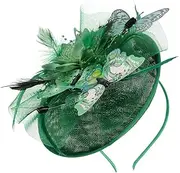 [Healeved] Fascinator Hat with Butterflies Elegant Pill Head for Tea Parties Weddings and Cocktail Events Stylish Headband Accessory for Women