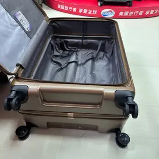LAMADA 藍盾 前開式系列PC箱  前開式行李箱 時尚大方 輕量耐磨 防刮紋路 滑順飛機輪（棕色）28吋大箱 最新到