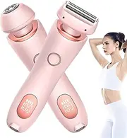 Dusk Collection Razor, Dusk Glide Pro 3.0 Razor for Women, 2025 New Rechargeable Women's Body Shaver, 2 in 1 Wet & Dry Electric Waterproof Removable Head (Pink)