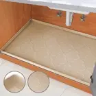 28" x 19" Under Sink Mat Waterproof, Silicone Mat Kitchen Drawer Shelf and Ca...