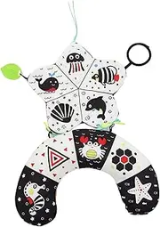 Tummy Time Educational Toys Black White High Contrast Plaything for Newborns