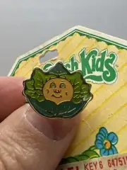Vintage Cabbage Patch Kids Enamel Metal Ring Jewelry Rare Item! Adjustable. Nos