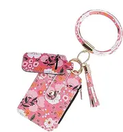 [Generic] Floral Card Pouch | Credit Card Holder Slim Wallet - Multipurpose Travel Cute Thin Card Case, Portable Cute Small Card Wallet, Credit Card Holder Slim Wallet for Keys, Cards