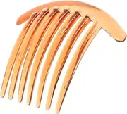 GANAZONO 2pcs French Wide Tooth Hair Comb for Women Durable Chic Stylish Curved Side Combs for Thick Hair for Women