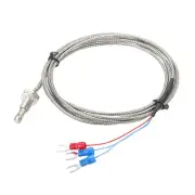 PT100 Temperature Sensor M6 Thermocouple 6.6ft -50 to 200°C(-58 to 392°F)